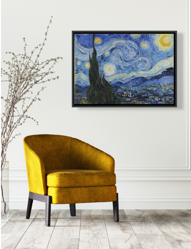 Faites vous livrer une reproduction haut de gamme de La Nuit étoilée - Vincent van Gogh pour votre décoration d'intérieur. Produit en France sur verre acrylique ou aluminium dibond, disponible en de multiples formats avec des cadres personnalisables et à partir de 49,90 €.