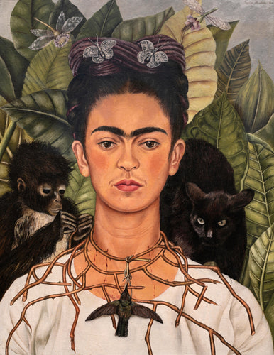 Faites vous livrer une reproduction haut de gamme de Autoportrait au collier d'épines et colibri - Frida Kahlo pour votre décoration d'intérieur. Produit en France sur verre acrylique ou aluminium dibond, disponible en de multiples formats et à partir de 49,90 €. 