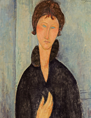 Faites vous livrer une reproduction haut de gamme de La femme aux yeux bleus - Amedeo Modigliani pour votre décoration d'intérieur. Produit en France sur verre acrylique ou aluminium dibond, disponible en de multiples formats et à partir de 49,90 €. 