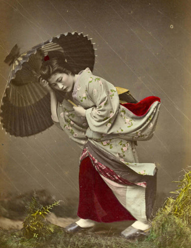 Faites vous livrer une reproduction haut de gamme de Femme dans la tempête - Kusakabe Kimbei pour votre décoration d'intérieur. Produit en France sur verre acrylique ou aluminium dibond, disponible en de multiples formats et à partir de 49,90 €. 