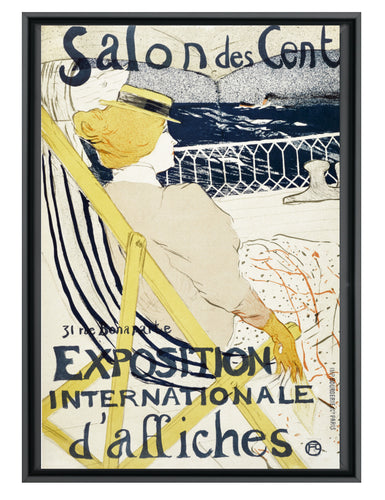 Faites vous livrer une reproduction haut de gamme de l'affiche le Salon Des Cent - Toulouse Lautrec pour votre décoration d'intérieur. Produit en France sur verre acrylique ou aluminium dibond, disponible en de multiples formats et à partir de 49,90 €. 